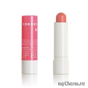 Korres /    Mandarin Lip Butter Stick SPF 15 Peach), 5 