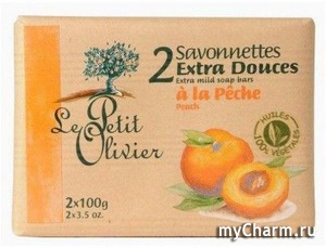 Le Petit Olivier /  Extra mild Soap bars Peach