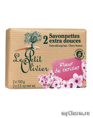 Le Petit Olivier /  Extra mild Soap bars Cherry Blossom