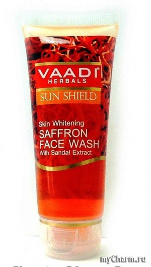 Vaadi Herbals /    Sun shield skin whitening saffron face wash with sandal extract