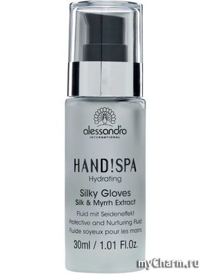 Alessandro /    Hand Spa Silky Gloves Silk and Myrrh extracts