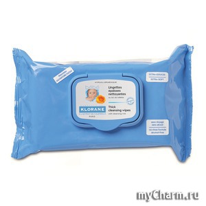 Klorane /   Bebe Thick cleansing wipes