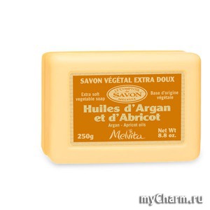 Melvita /   Extra Soft Vegetable Soap Argan Apricot Oils