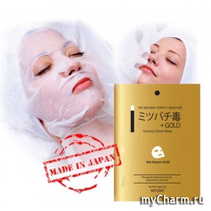 Mitomo /    Essence Sheet Mask Bee venom + Gold