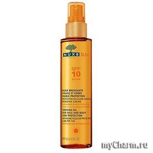 Nuxe /      Sun Huile Bronzante Visage et Corps Faible Protection SPF10