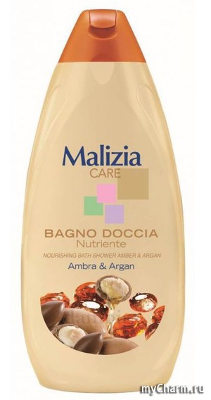 Malizia /    Care bagno doccia nutriente nourishing bath shower amber&argan