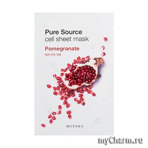 "Missh" /    Missha Pure Source Cell Sheet Mask (Pomegranate)