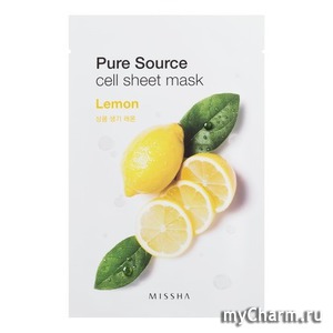 "Missh" /    Missha Pure Source Cell Sheet Mask (Lemon)