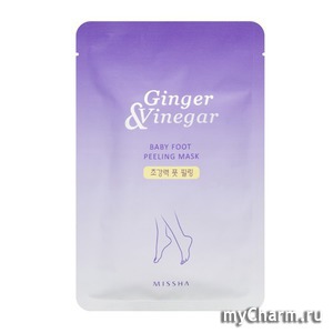 "Missh" / -   Ginger & Vinegar Baby Foot Peeling Mask