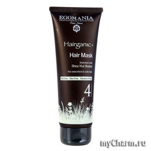 EGOMANIA /    Hairganic+ Hair Mask Nut Shea Butter For Eztra Thick & Curly Hair