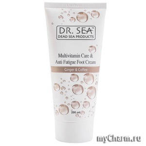 Dr. Sea /    Multivitaminy healing foot cream against fatigue with oils of Ginger and Coffee"