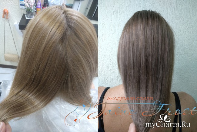Светло русый и русый цвет волос фото до и после окрашивания