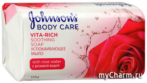 Johnson's Body Care /  Vita-Rich Soothing Soap with rose water