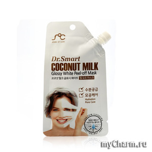 Dr. Smart /  Glossy White Peel-off Mask Coconut milk